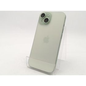 【中古】Apple au 【SIMフリー】 iPhone 15 128GB グリーン MTMM3J/A【ECセンター】保証期間１ヶ月【ランクA】