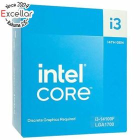 インテル(intel)のCore i3 14100F 4.7GHz LGA1700 SRMX2(PCパーツ)