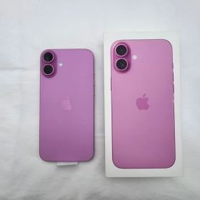 ▽美品 Apple アップル iPhone16 Plus/256GB Pink MXVJ3/A バッテリー100％ 10459
