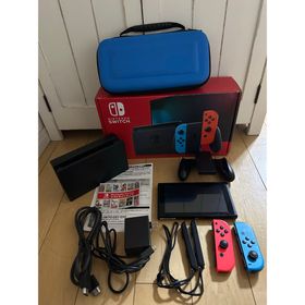 ニンテンドースイッチ(Nintendo Switch)のNintendo Switch 本体 青/オレンジ Joy-Con付き バッグ付(家庭用ゲーム機本体)