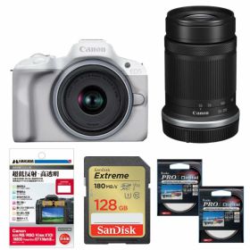 [新品]【お買い得セット】Canon キヤノン EOS R50 ダブルズームキット ホワイト※初心者におすすめ!!※