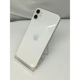 【中古】Apple 国内版 【SIMフリー】 iPhone 11 128GB ホワイト MHDJ3J/A（後期型番）【札幌】保証期間１週間【ランクC】