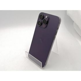 【中古】【赤ロム保証あり】Apple au 【SIMフリー】 iPhone 14 Pro Max 512GB ディープパープル MQ9J3J/A【ECセンター】保証期間１ヶ月【ランクB】