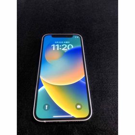 アイフォーン(iPhone)の超美品 国内版 simフリー iPhone12 mini 128GB ホワイト色(スマートフォン本体)