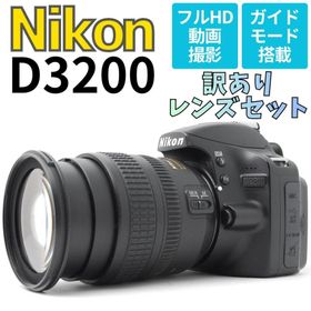 ニコン(Nikon)の【訳ありお得品】Nikon D3200 スマホ転送 写真も動画もこれ１台でOK(デジタル一眼)