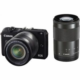 【中古】キヤノン Canon EOS M2 ダブルズームキット ブラック