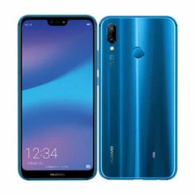 【SIMロック解除済】au Huawei P20 lite HWV32 Klein Blue Huawei 当社3ヶ月間保証 中古 イオシス