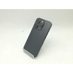 【中古】Apple 国内版 【SIMフリー】 iPhone 15 Pro 128GB ブラックチタニウム MTU73J/A【広島】保証期間１ヶ月【ランクB】