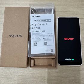 「画面縦線あり/訳あり」 SHARP AQUOS wish3 SH-M25 白