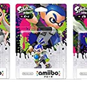 【未使用】amiibo スプラトゥーン 全3種セット ガール ボーイ イカ
