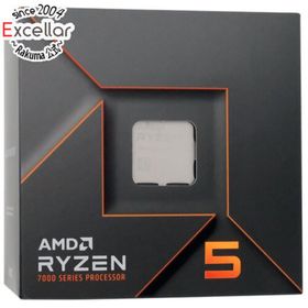 エーエムディー(AMD)のAMD Ryzen 5 7600 100-100001015 3.8GHz Socket AM5 元箱あり(PCパーツ)