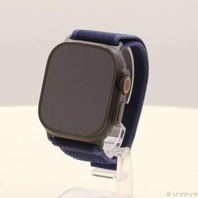 〔中古〕Apple(アップル) Apple Watch Ultra 2 GPS + Cellular 49mm ブラックチタニウムケース ブルートレイルループ〔352-ud〕