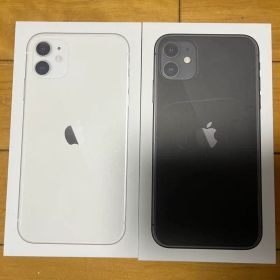 【2台箱付き】iPhone11 128GB 黒＆白 初期化済み