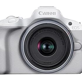 【中古】Canon ミラーレス一眼カメラ EOS R50 標準ズームレンズキット(RF-S18-45) ホワイト/APS-C/約376g EOSR50WH-1845ISSTMLK