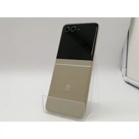 【中古】MOTOROLA 国内版 【SIMフリー】 motorola razr 50 サンドクリーム 12GB 512GB【札幌南2条】保証期間1ヶ月【ランクA】