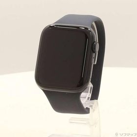 〔中古〕Apple(アップル) Apple Watch SE 第2世代 GPS 44mm ミッドナイトアルミニウムケース ミッドナイトソロループ〔352-ud〕