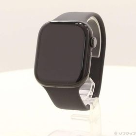 〔中古〕Apple(アップル) Apple Watch Series 10 GPS 46mm ジェットブラックアルミニウムケース ブラックソロループ〔344-ud〕