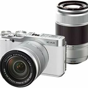 【中古】FUJIFILM ミラーレス一眼 X-A2 ダブルズームレンズキット ホワイト X-A2WH1650II/50230II