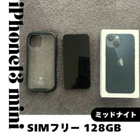 美品Apple iPhone13 mini ミッドナイトSIMフリーカバー付