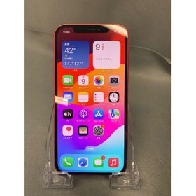 美品 国内版 SIMフリー iPhone12 64GB レッド色(スマートフォン本体)