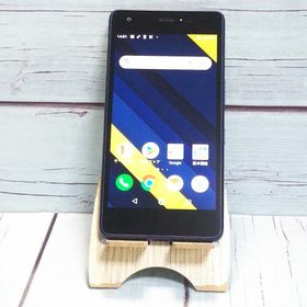 au Qua phone QZ 京セラ KYV44 インディゴ 本体 白ロム SIMロック解除済み SIMフリー B326430