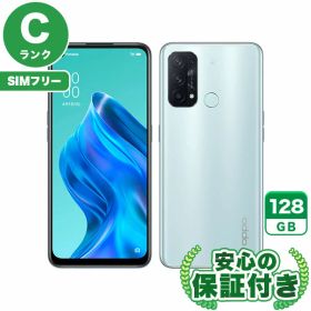 SIMフリー OPPO Reno5 A A103OP アイスブルー128GB 本体[Cランク] Androidスマホ 中古 送料無料 当社6ヶ月保証