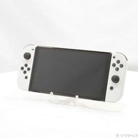 【中古】Nintendo(任天堂) Nintendo Switch 有機ELモデル Joy-Con(L)／(R) ホワイト 【297-ud】