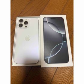 アップル(Apple)のiPhone16 Pro Max 1TB ホワイトチタニウム(スマートフォン本体)