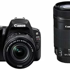 【中古】Canon デジタル一眼レフカメラ EOS Kiss X9 ブラック ダブルズームキット EF-S18-55mm/EF-S55-250mm付属 EOSKISSX9BK-WKIT
