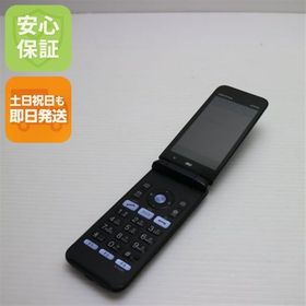 安心保証 良品中古 GRATINA KYF37 かんたんケータイ ブラック SIMロック解除済み