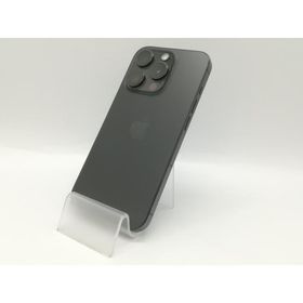 【中古】Apple SoftBank 【SIMフリー】 iPhone 15 Pro 128GB ブラックチタニウム MTU73J/A【福岡天神】保証期間１ヶ月【ランクC】