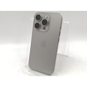 【中古】Apple 国内版 【SIMフリー】 iPhone 15 Pro 128GB ナチュラルチタニウム MTU93J/A【千葉】保証期間１ヶ月【ランクC】