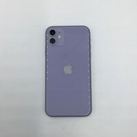 中古 【SIMロック解除済み】【docomo】 Apple iPhone11 128GB (パープル) MHDM3J/A 新パッケージ版 155695 状態： Cランク
