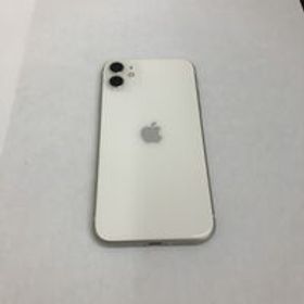 中古 【SIMロック解除済み】【au】 Apple iPhone11 128GB (ホワイト) MWM22J/A 155394 状態： Cランク