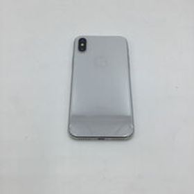 中古 【SIMロック解除済み】【docomo】 iPhoneX 64GB (シルバー) MQAY2J/A 155243 状態： Bランク