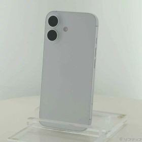 【中古】au iPhone16 128GB ホワイト MYDR3J／A SIMフリー 〔ネットワーク利用制限▲〕 【258-ud】