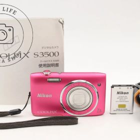 値下げ◆良上品☆ニコン Nikon COOLPIX S3500 ピンク クールピクス コンパクトデジタルカメラ デジカメ コンデジ ##z15007