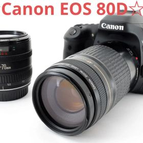 ☆キャノン☆Canon EOS 80D標準&望遠ダブルレンズセット