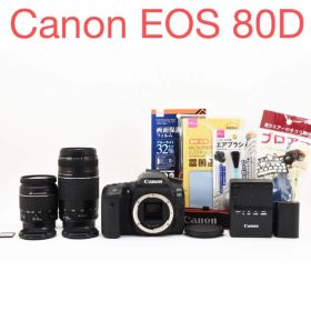 Wi-Fi搭載/保証付き/Canon EOS 80D標準レンズセット