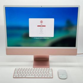 美品 iMac 24インチ Retina 4.5Kディスプレイモデル MJVA3J/A [ピンク] M1 8GB SSD256GB【C6362-140】