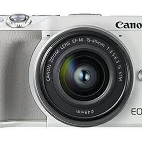 【中古】 Canon ミラーレス一眼カメラ EOS M3 レンズキット(ホワイト) EF-M15-45mm F3.5-6.3 IS STM 付属 EOSM3WH-1545ISSTMLK