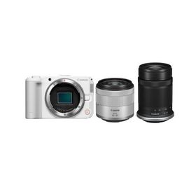 ＜キヤノン 春のキャッシュバック2026 対象＞ キヤノン(Canon） EOS R50 V ダブルズームキット ホワイト Vlog 動画撮影