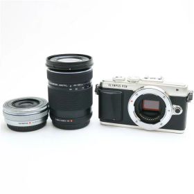 【中古】 《難有品》 OLYMPUS PEN Lite E-PL7 EZダブルズームキット シルバー [ デジタルカメラ ]