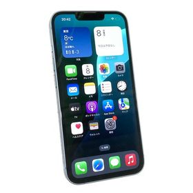 中古 Apple iPhone14 128GB ブルー MPVJ3J／A SIMフリー ※赤ロム保証あります