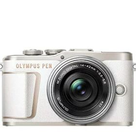 【中古】 OLYMPUS ミラーレス一眼カメラ PEN E-PL10 14-42mm EZレンズキット ホワイト