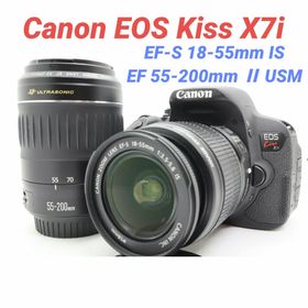 キヤノン(Canon)の2月24日特別価格【超人気】Canon EOS Kiss X7i ダブルズレンズ(デジタル一眼)
