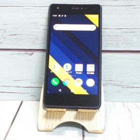 au Qua phone QZ 京セラ KYV44 インディゴ 本体 白ロム SIMロック解除済み SIMフリー B341561