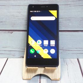 au Qua phone QZ 京セラ KYV44 インディゴ 本体 白ロム SIMロック解除済み SIMフリー B349218