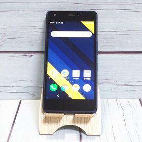 au Qua phone QZ 京セラ KYV44 インディゴ 本体 白ロム SIMロック解除済み SIMフリー B343005