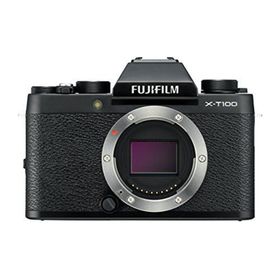 【中古】「非常に良い」FUJIFILM ミラーレス一眼 カメラ X-T100ブラック X-T100-B(ミラーレス一眼)